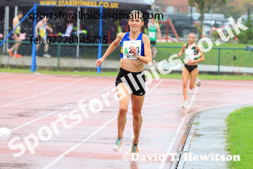 Senior Womens 4 Stage 2025 Northern Athletics Autumn Road Relays, Leigh, Lancashire. Photo: David T. Hewitson/Sports for All Pics